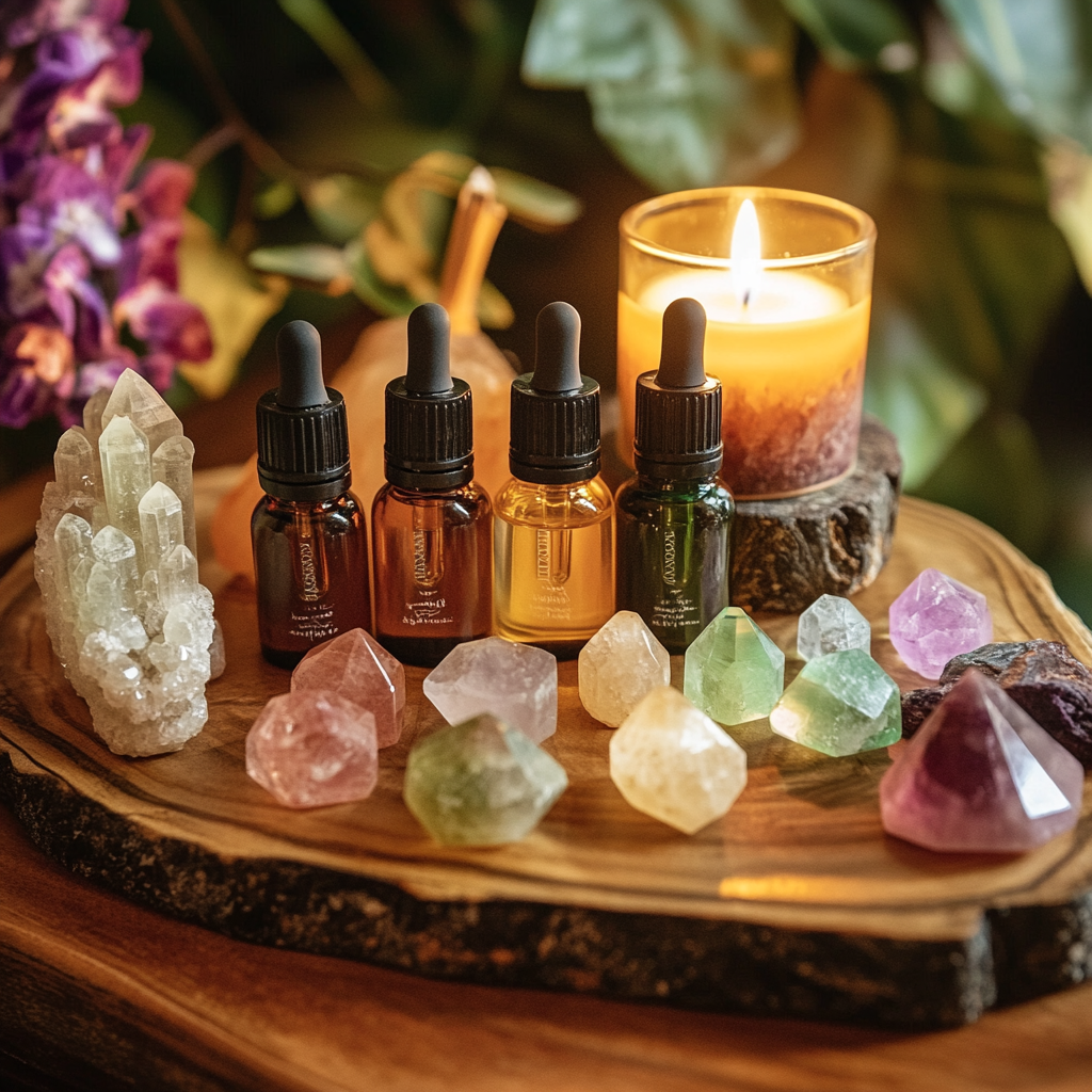 Crystal Healing Abundance Oil Set