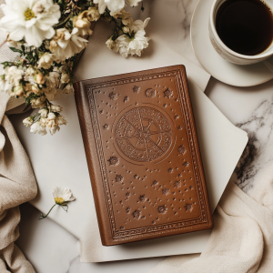 Astrological Embossed Leather Journal